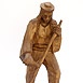 Autor: Jozef ŠÍMA, Názov diela: Kosec, Technika: drevorezba, Motív: figurálne, akty, Rozmery: 27 cm, Rok: 2009