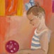 Autor: Ruth DUBAYOV, Akademick maliarka, Nzov diela: tastn chvle II, Technika: olejomaba, Motv: figurlne, akty, Rozmery: 40x40 cm, Rok: 2014
