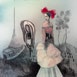 Autor: Katarína VAVROVÁ, Akademická maliarka, Názov diela: Bledá balerína, Technika: kolorovaný lept, Motív: figurálne, akty, Rozmery: 30 x 30 cm, Rok: 2016