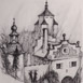 Autor: Daniela TARINOV, rod. Vachlkov, Nzov diela: Bansk tiavnica - Piargska Brna+nov zmok, Technika: perokresba, Motv: krajina, architektra, Rozmery: 33x24, Rok: 2018