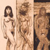Autor: Igor PIAČKA, Akademický maliar, Názov diela: Tri ženy, Technika: kombinácia grafických techník, Motív: figurálne, akty, Rozmery: 19 x 14,5, Rok: 1998