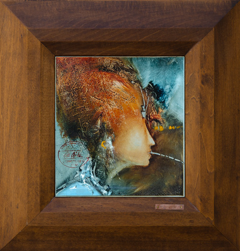 Marian VIDA - Fragmenty (2021), Technika: olejomaľba, Rozmery: 25x23 cm